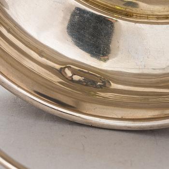 A Russian Pan-Slavic silver sugar bowl, maker's mark of Alexander Fuld, Moscow 1884.