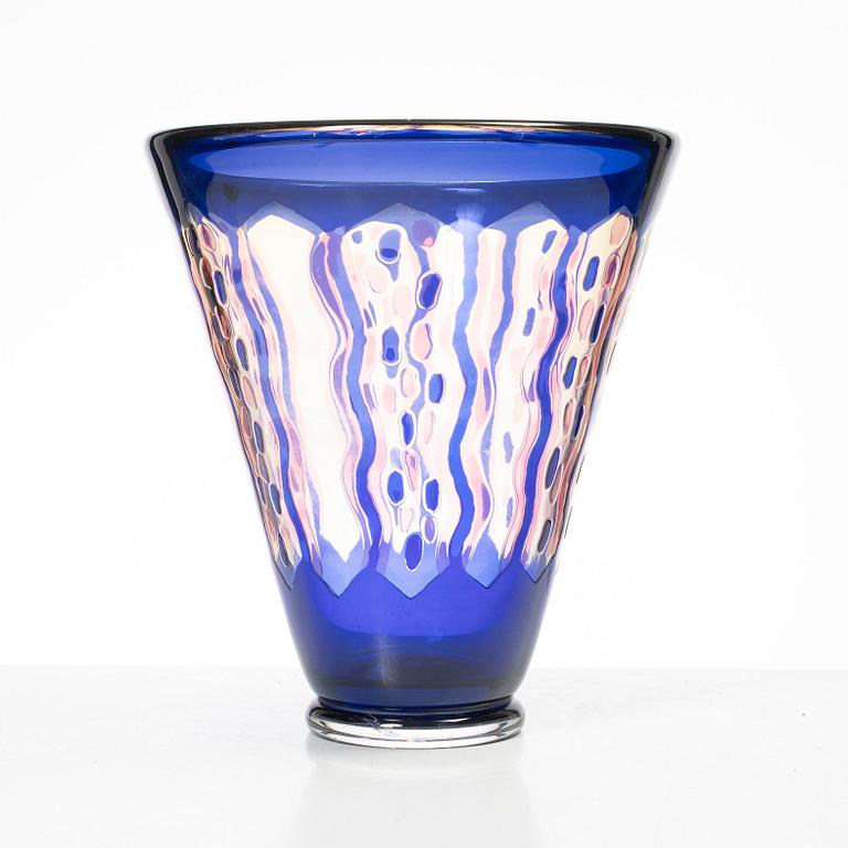 Helén Krantz, vaser, ett par, glas.