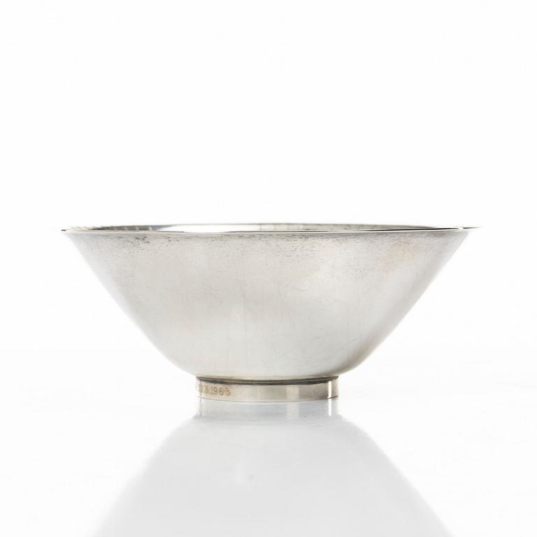 Per Sköld, a silver bowl, Carlman AB, Stockholm, Sweden, 1953.