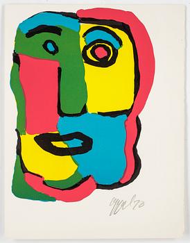 KAREL APPEL, färglitografier, 3 st, signerade, daterade 70.