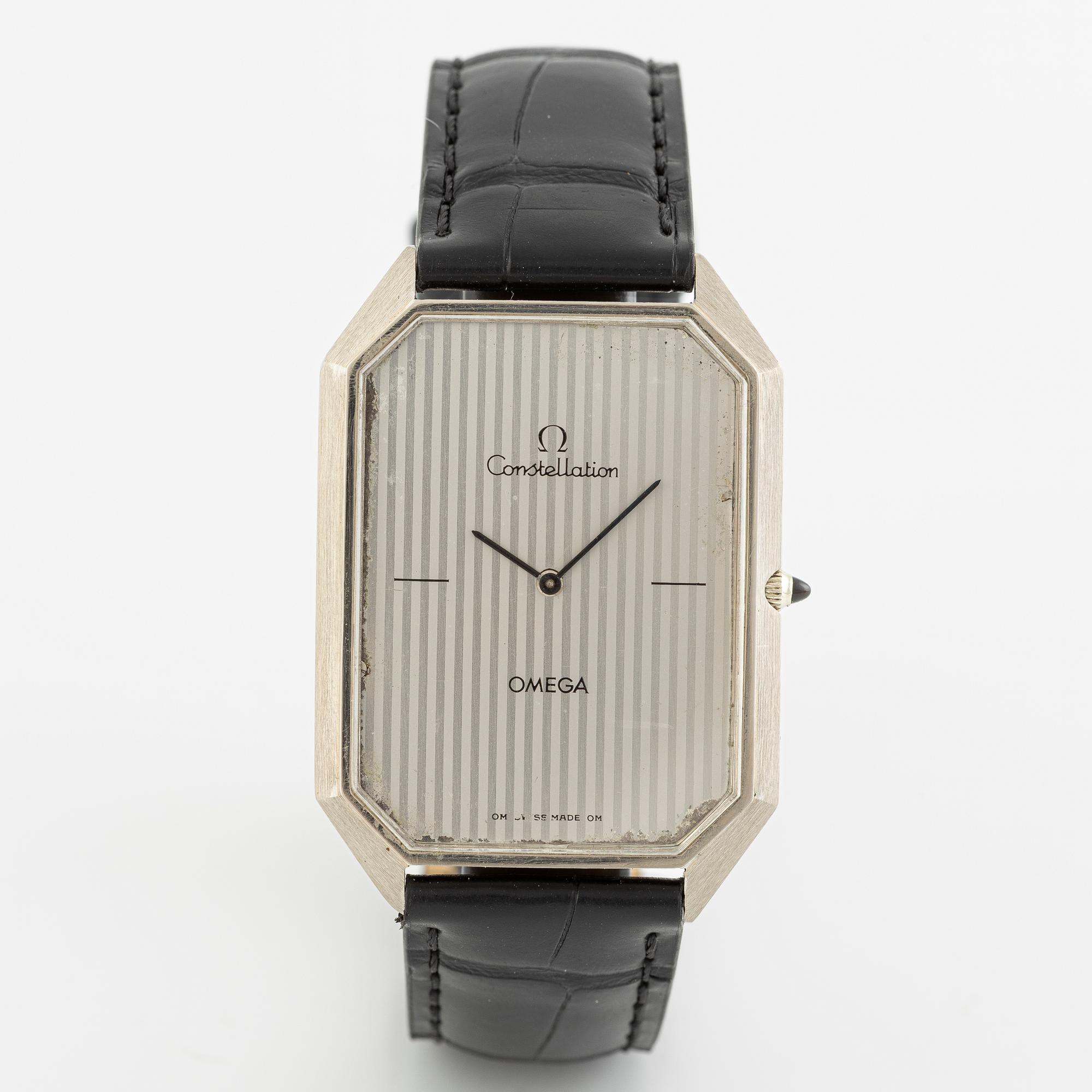 Omega, Constellation, "Andrew Grima, The Time in Style", 30 x 36 mm.