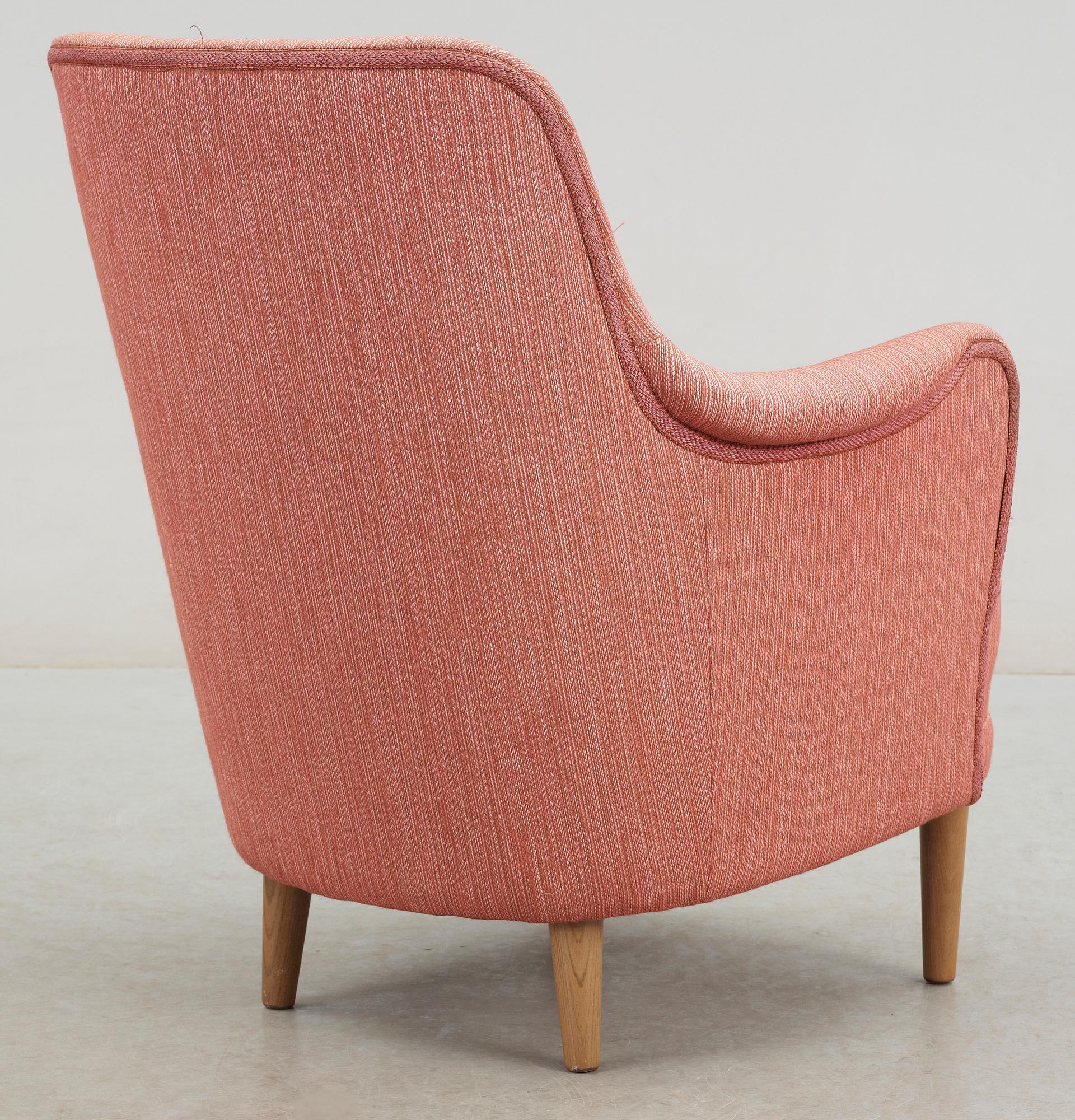 FÅTÖLJ, "Samsas", Carl Malmsten, O H Sjögrens Stoppmöbler, Tranås, 1900-talets andra hälft.