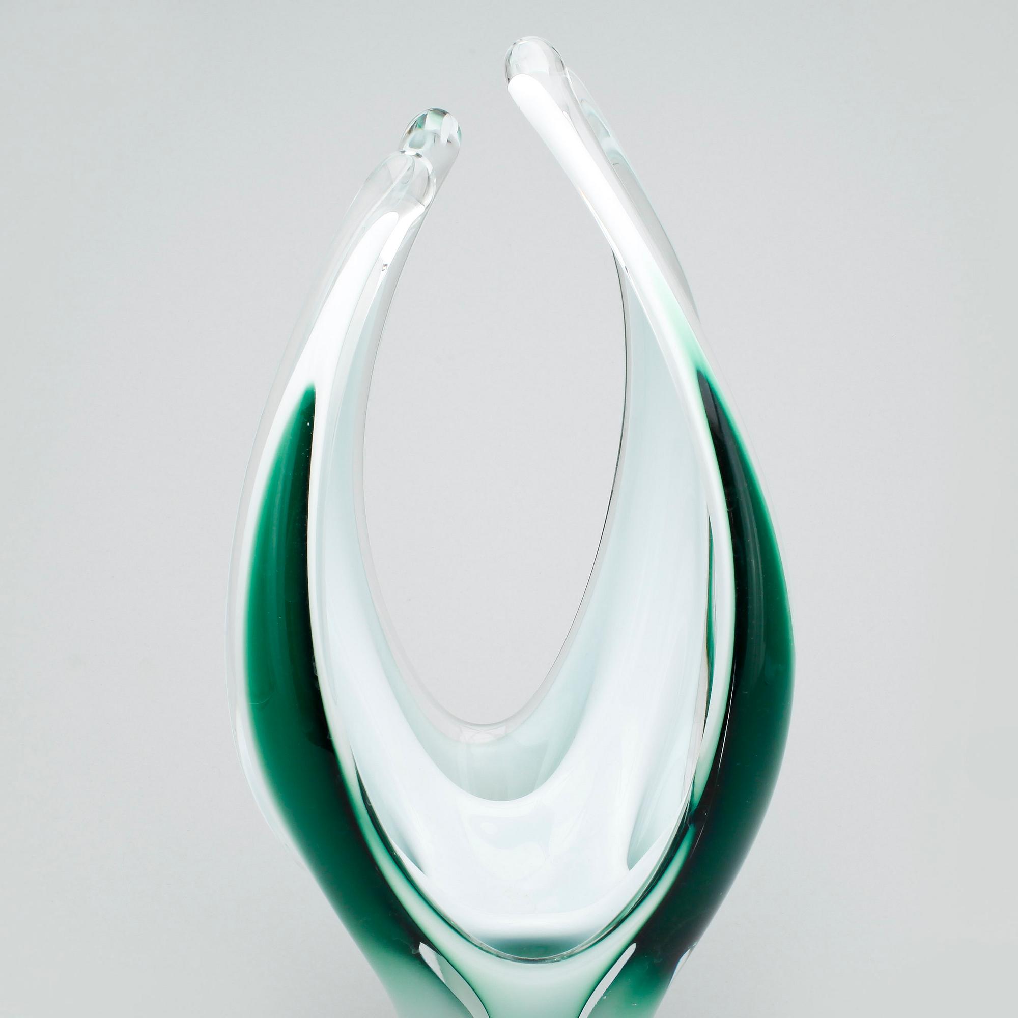 VAS, glas, "Coquille", Paul Kedelv, Flygsfors, sign o dat -62.