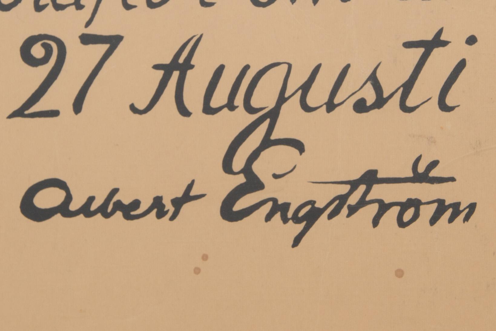ALBERT ENGSTRÖM, efter, "Nej! Kräftor kräva dessa drycker!...", affisch.