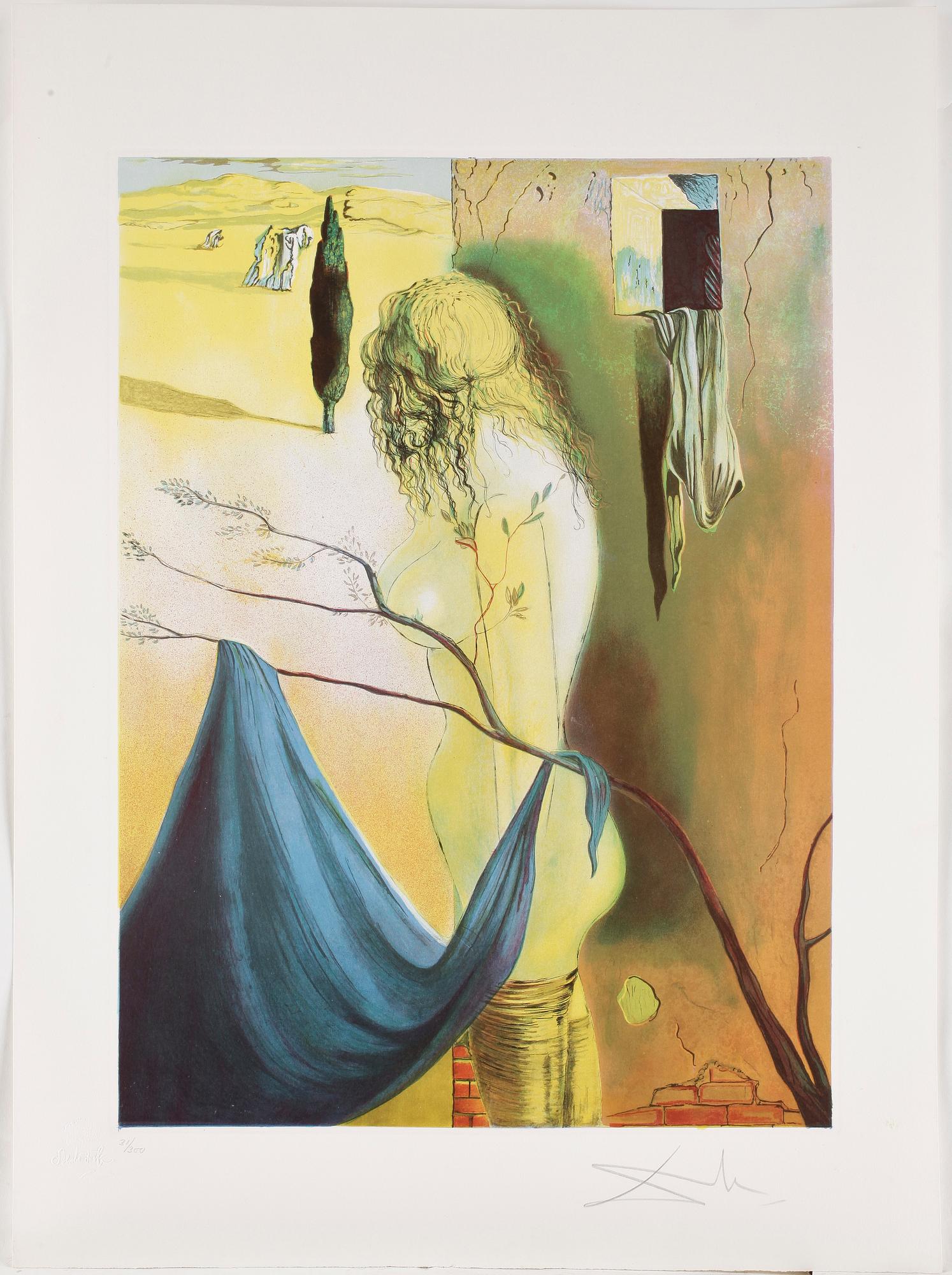 SALVADOR DALÍ, etsning, signerad och numrerad 31/300.