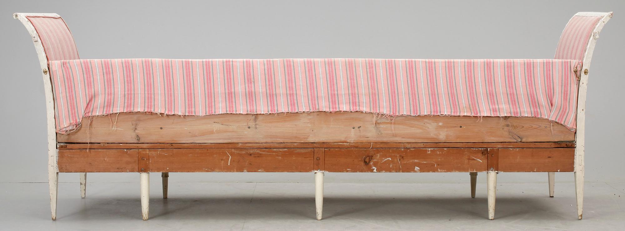 BANKETSOFFA, sengustaviansk, 1800-talets början.