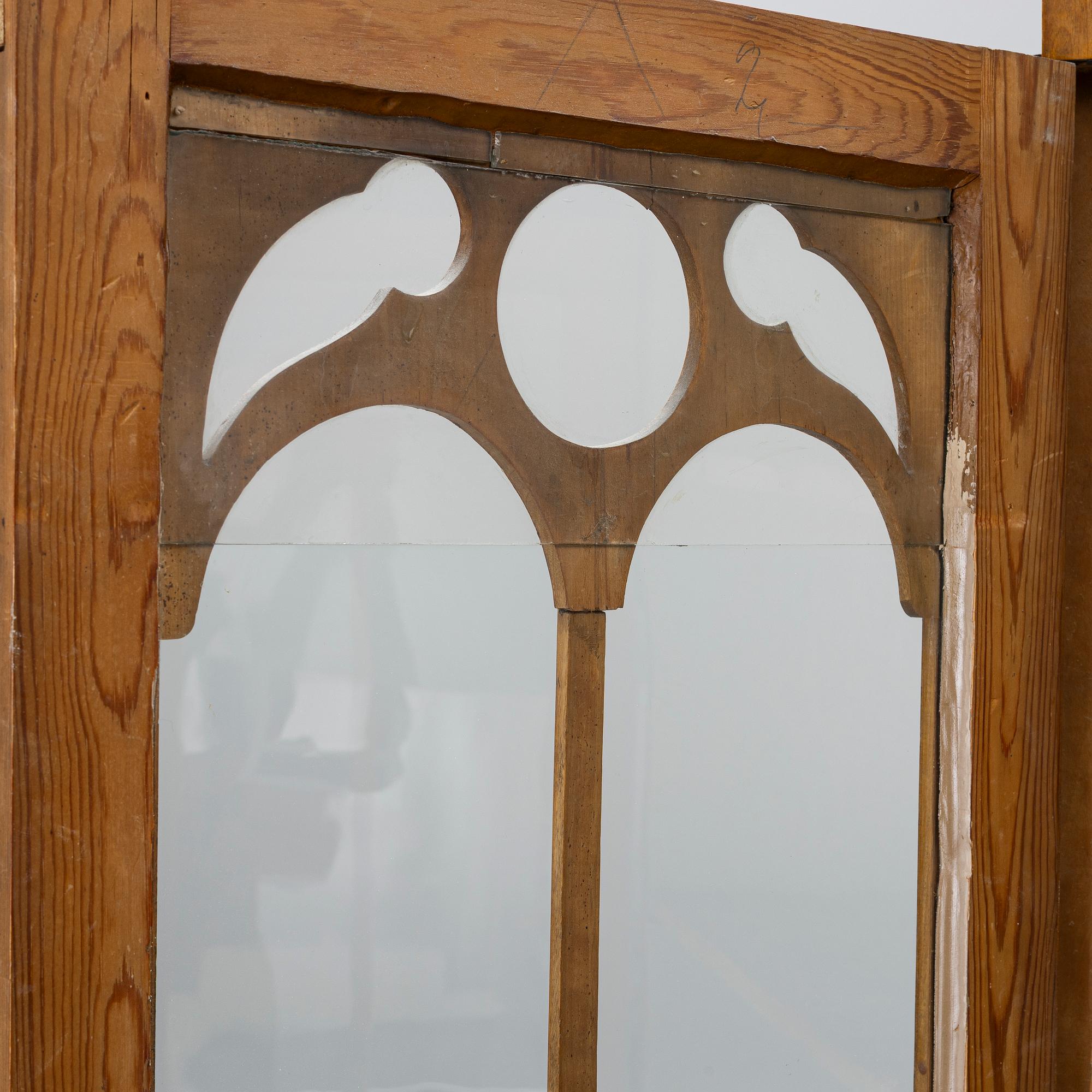 Empire, A Swedish Birch Book Cabinet, late Empire, 19th century.