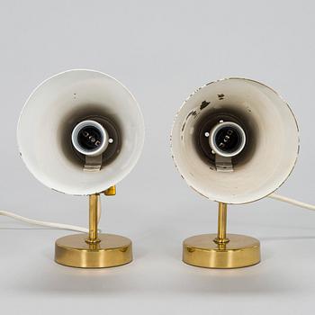 Paavo Tynell, a pair of mid-20th century 'A 4' wall lights for Idman.