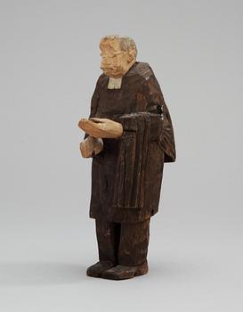 496. AXEL PETERSSON DÖDERHULTARN, skulptur, trä, stämpelsign.