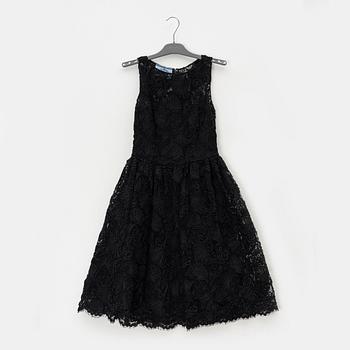 Prada, a black lace dress, size 38.