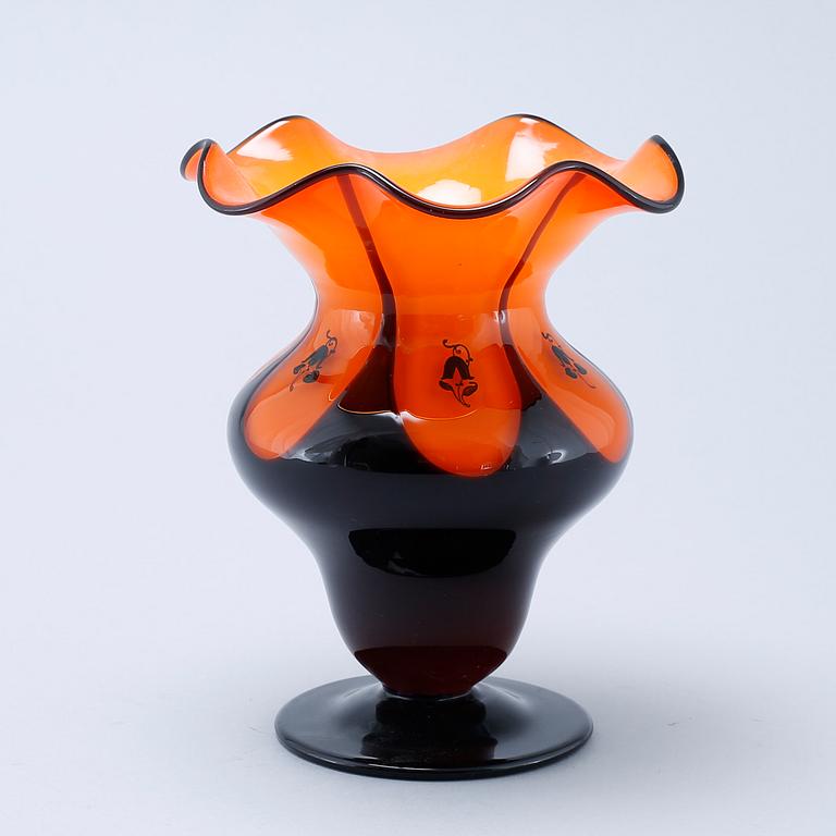 A glass vase attributed to Dagobert Peche, Loetz, Austria, 1920s.