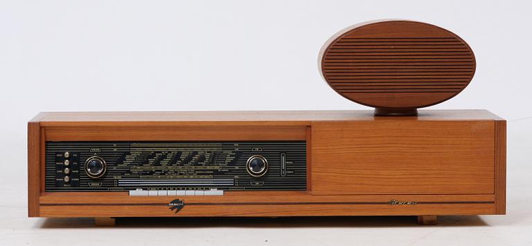 MUSIKANLÄGGNING, Skantic (Skandinaviska Radio AB, Stockholm), teak, 1900-talets mitt.