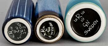 MINIATYRER, 5 st, stengods, Rörstrand. Sign.