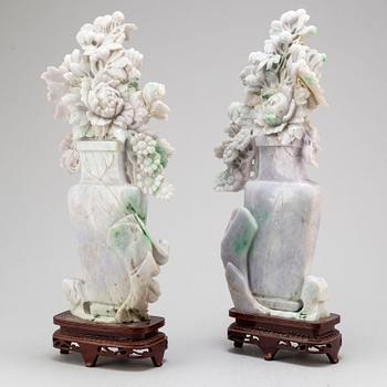 Two Chinese stone sculptures, 20th Century.