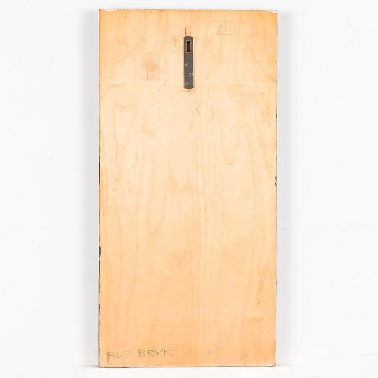 Rut Bryk, a relief signed Rut Bryk.