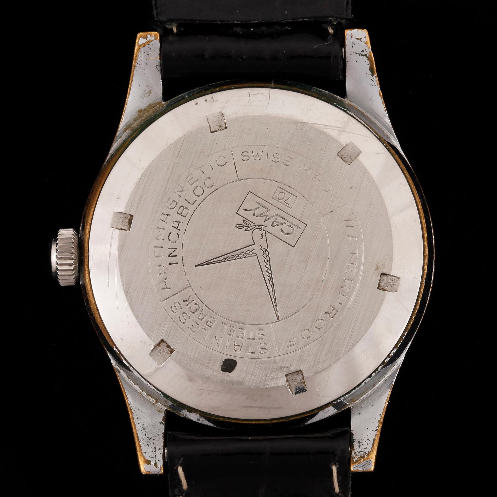 ARMBANDSUR, herr, Camy, stål, 1960/70-tal.