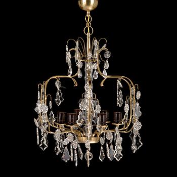 Paavo Tynell, a mid-20th century '1487/6' chandelier for Idman.