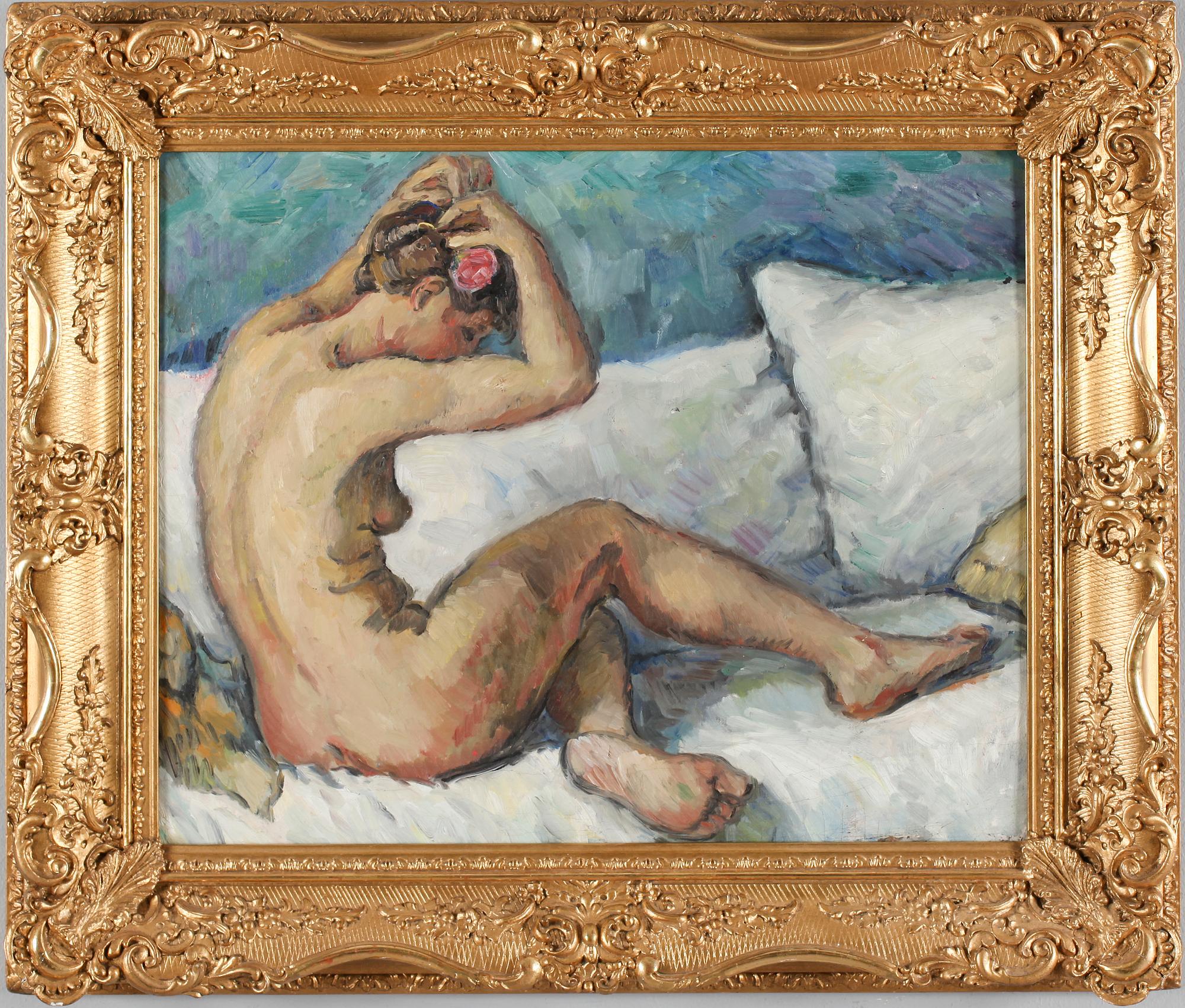 OKÄND KONSTNÄR, olja på duk, osignerad, 1900-talets första hälft.