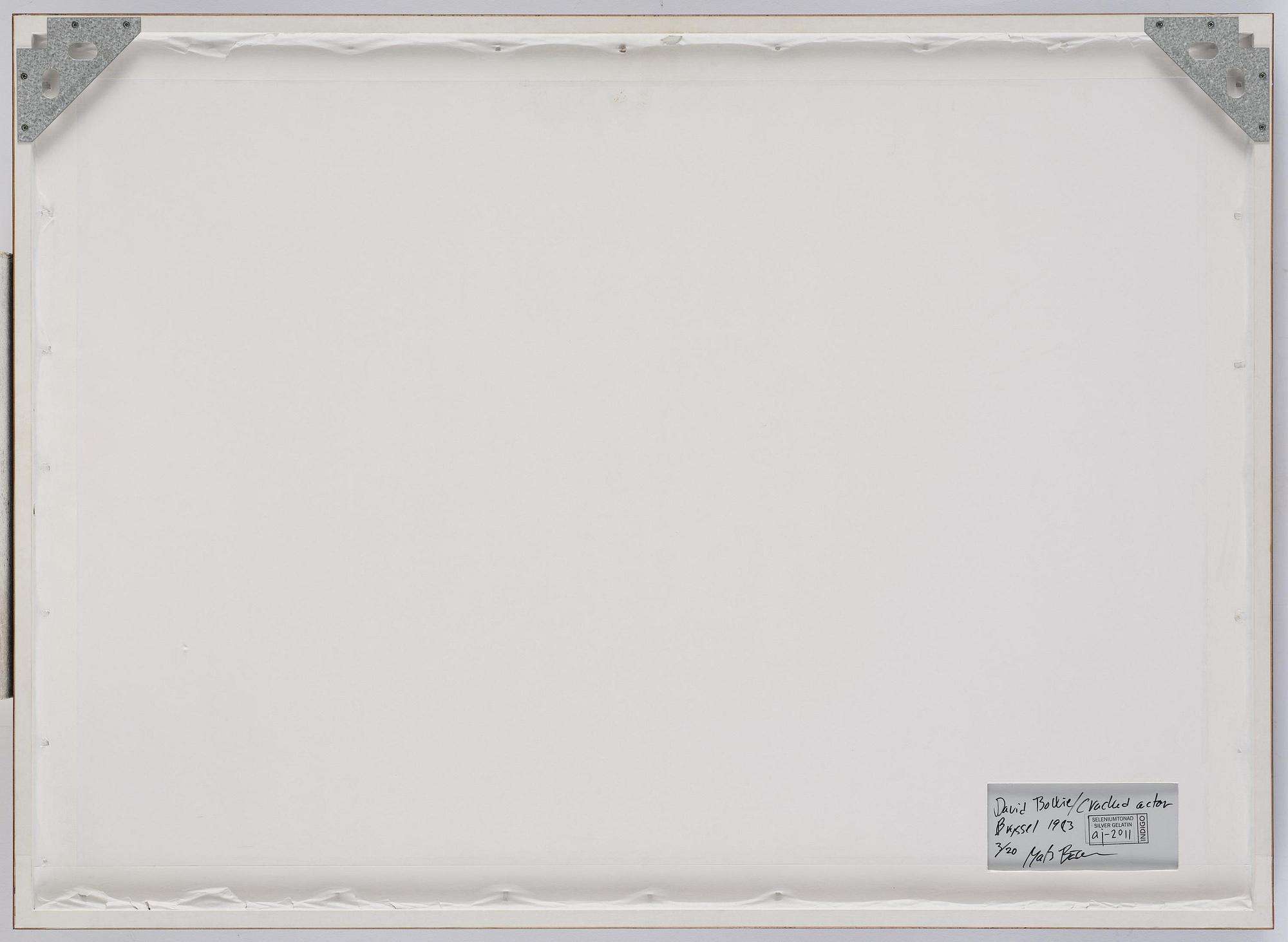 Mats Bäcker, "David Bowie/Cracked actor, Bryssel, 1983".
