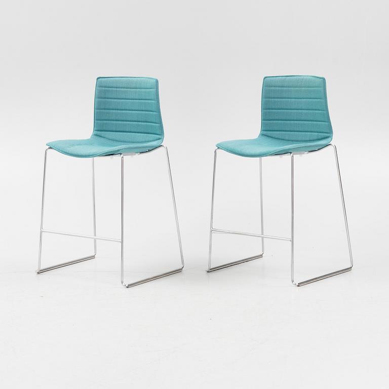 Six 'Catifa' barstools, Arper, 21st century.