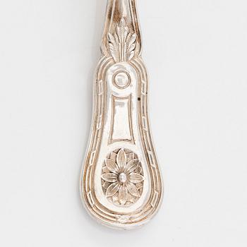 Josef Carl Klinkosch, dessertskedar, 12 st, silver, Wien, 1872-1922.