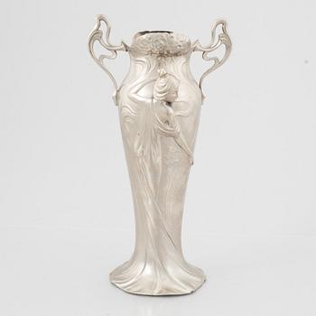 An Art Nouvaeu vase, WMF (Württembergische Metallwarenfabrik), Germany, early 20th Century.