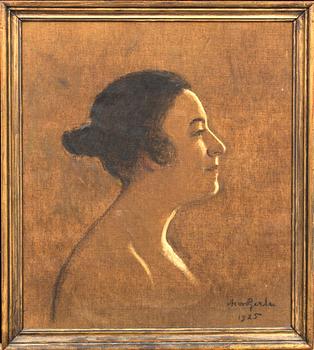 ARON GERLE, oil on canvas, signed and dated 1925,