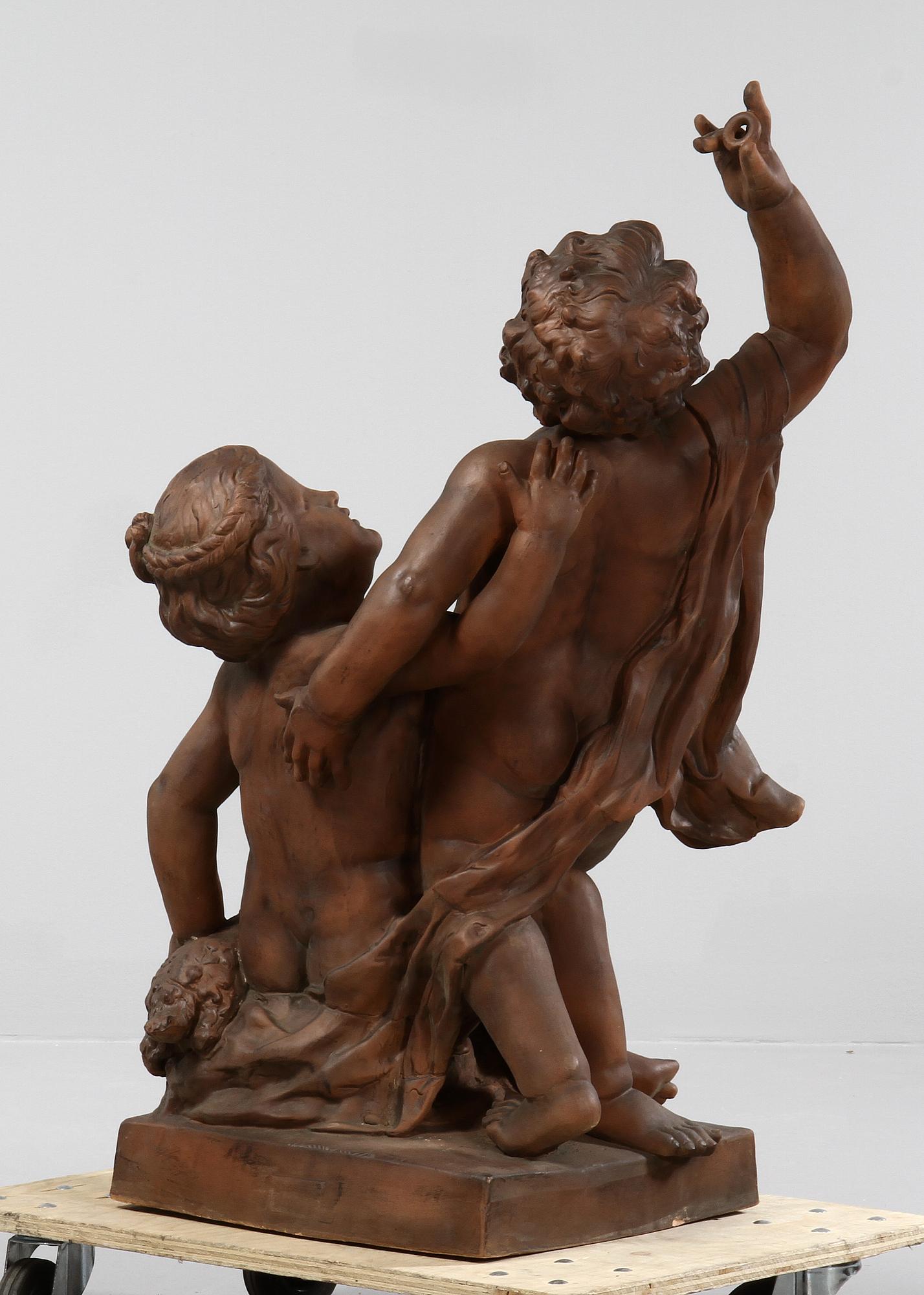 FIGURIN, lergods, Goldscheider, 1900-tal.
