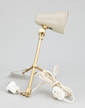 BORDS-/VÄGGLAMPA, Frankrike, märkt FBL, 1950-tal.