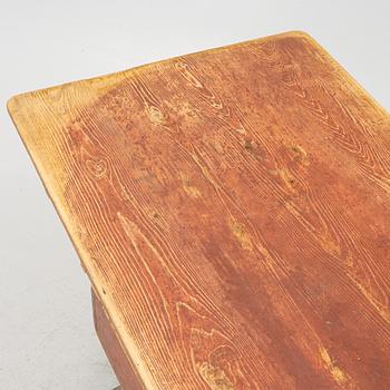 Bockbord med låda, allmoge, 17/1800-tal.