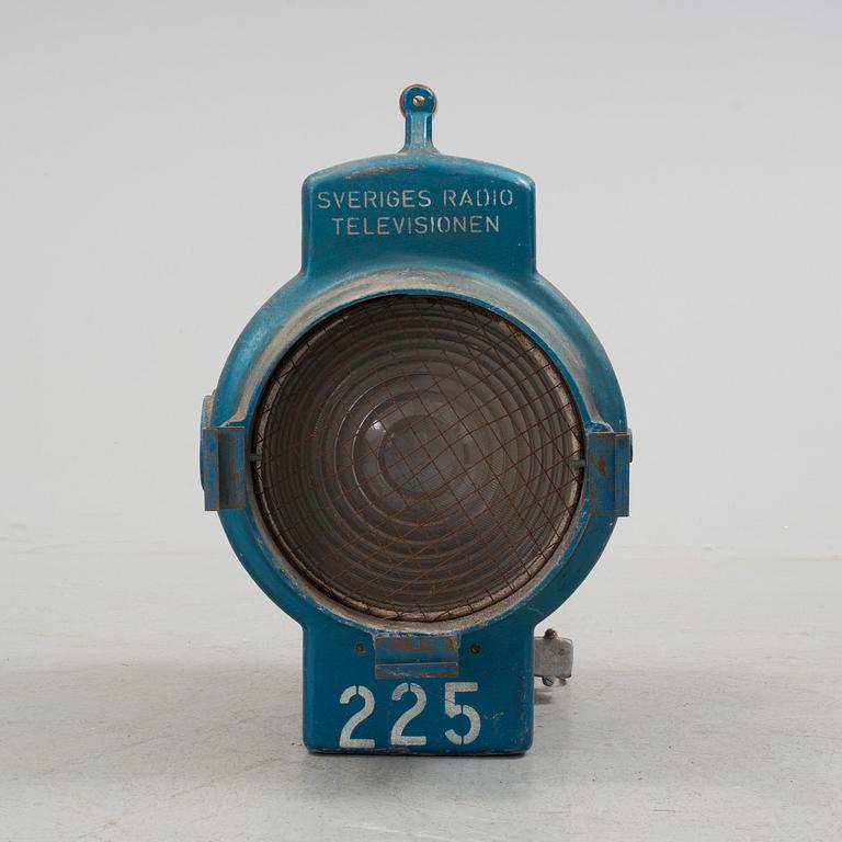 A spotlight, provenance The Swedish Television.