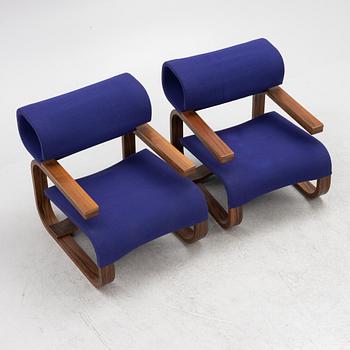 Jan Bocan, a pair of easy chairs, Thonet, made for the Czechoslovakian Embassy, Stockholm 1972.