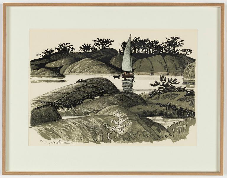 Roland Svensson, 3 litografier, signerade och numrerade.