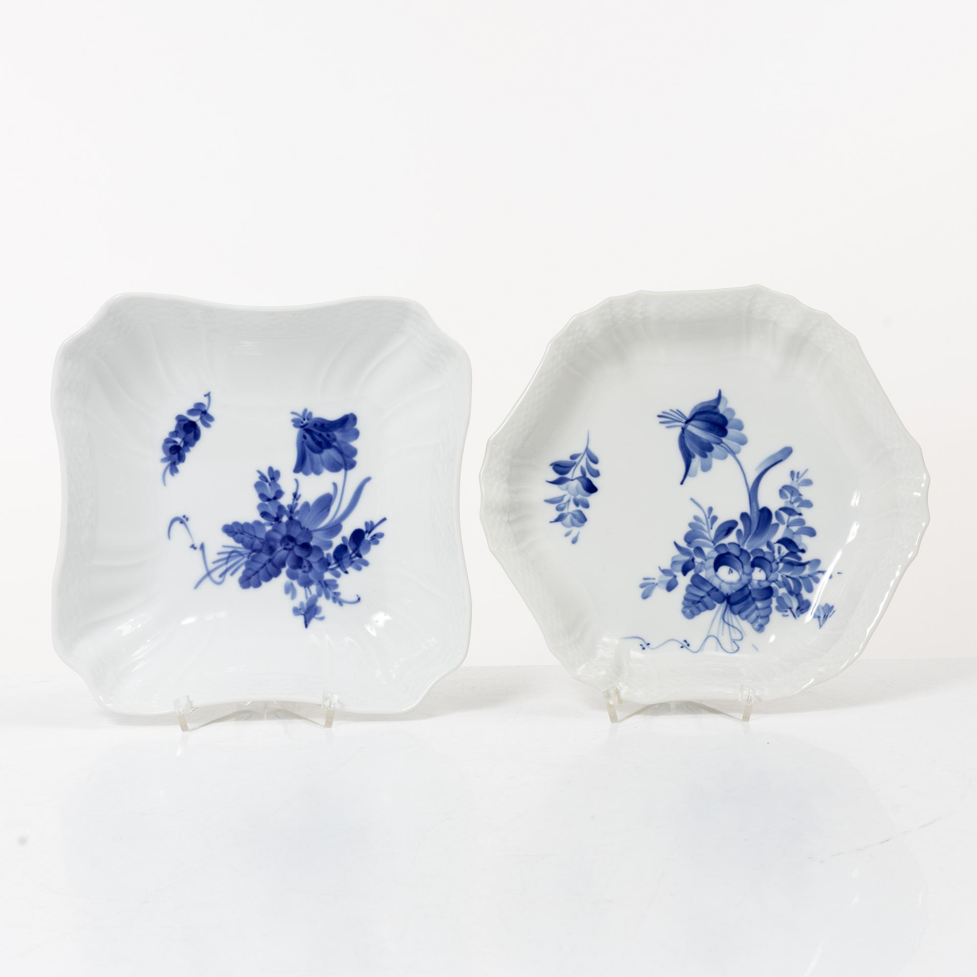 Royal Copenhagen, a 'Blue Flower' 50-piece dinner and coffee service,, Denmark.