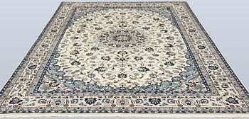 Carpet, Nain, part silk, 292 x 177 cm.