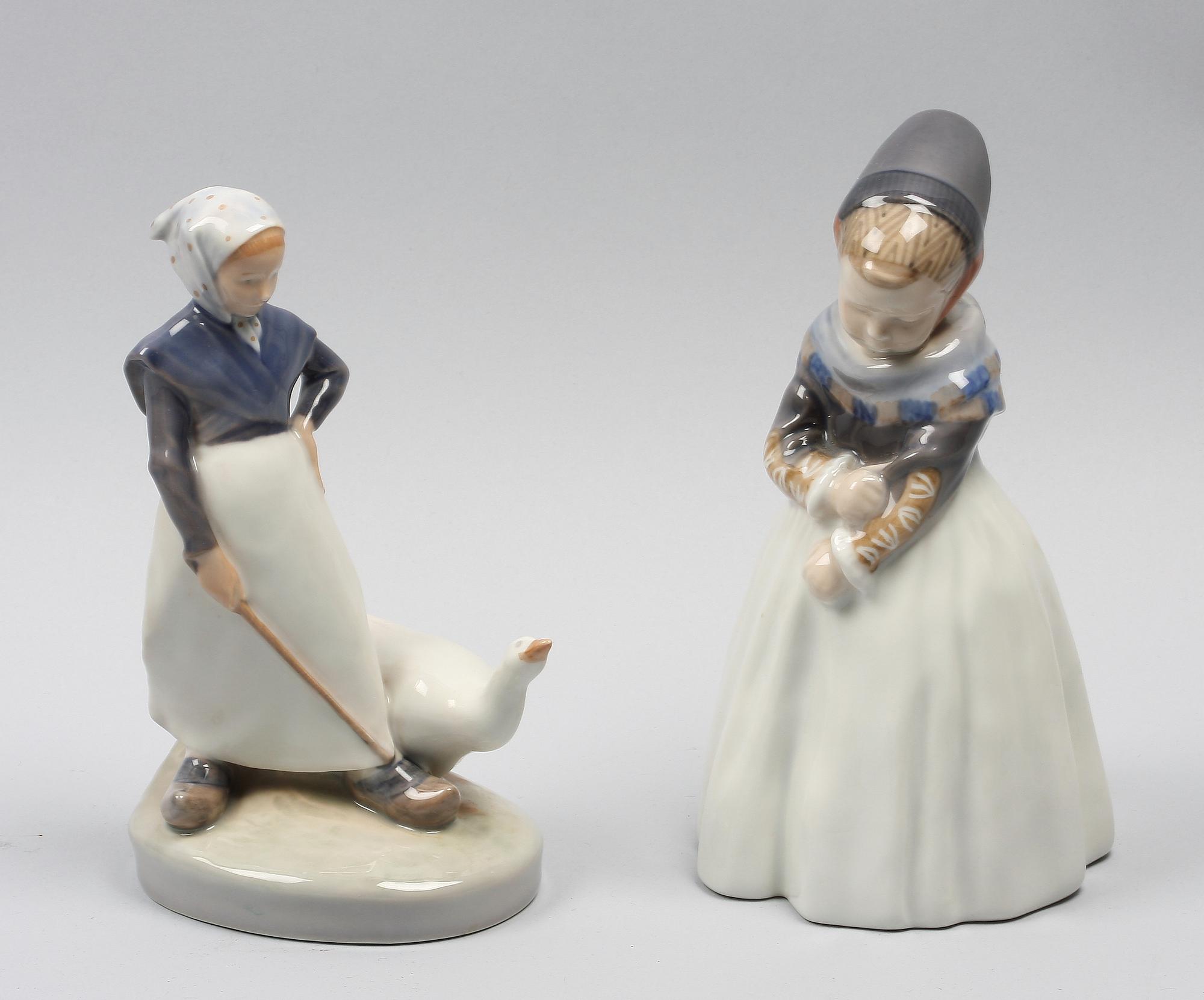 PARTI FIGURINER, 2 st, Royal Copenhagen.