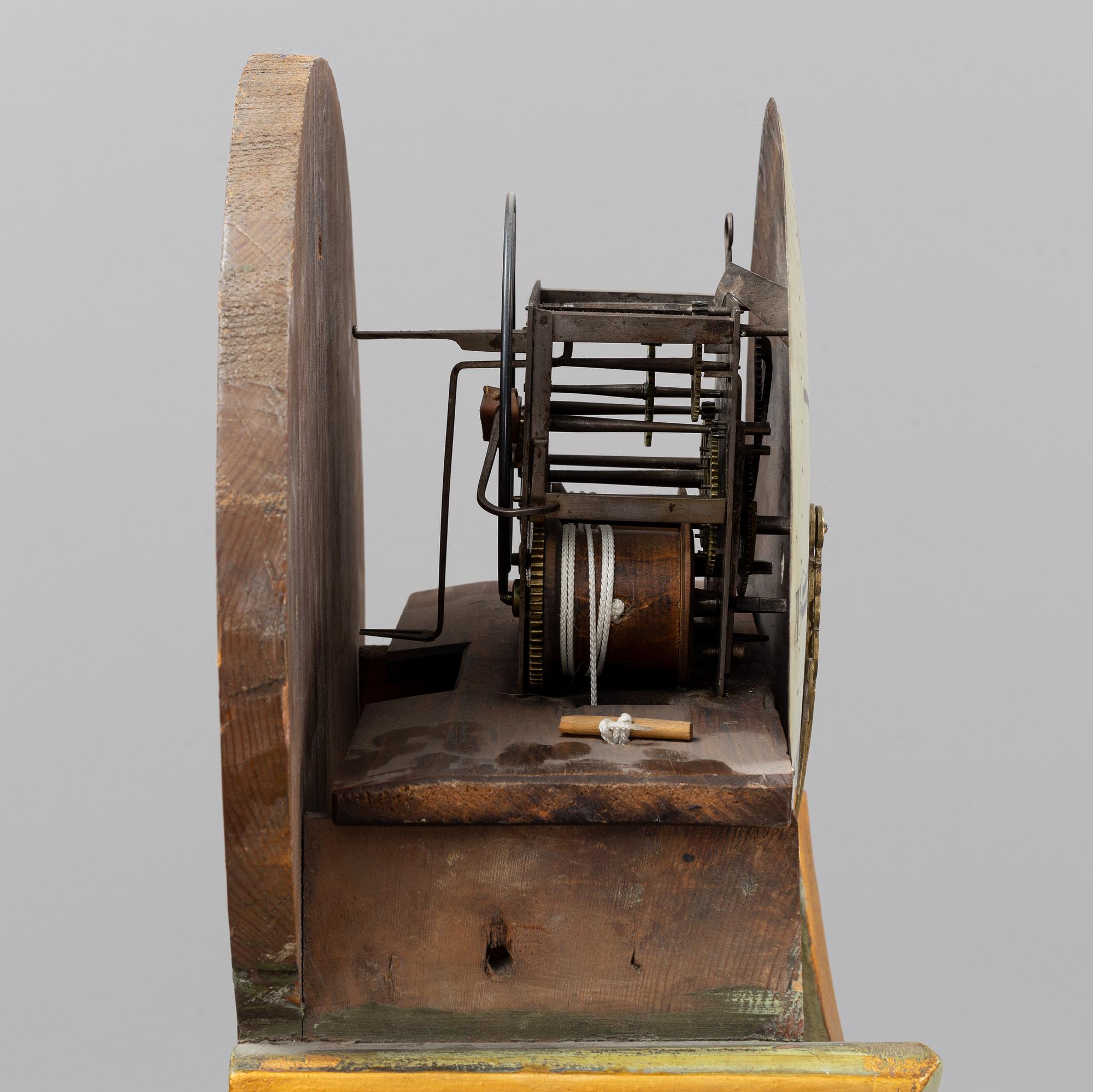 A Swedish longcase clock, first half of the 19th century.