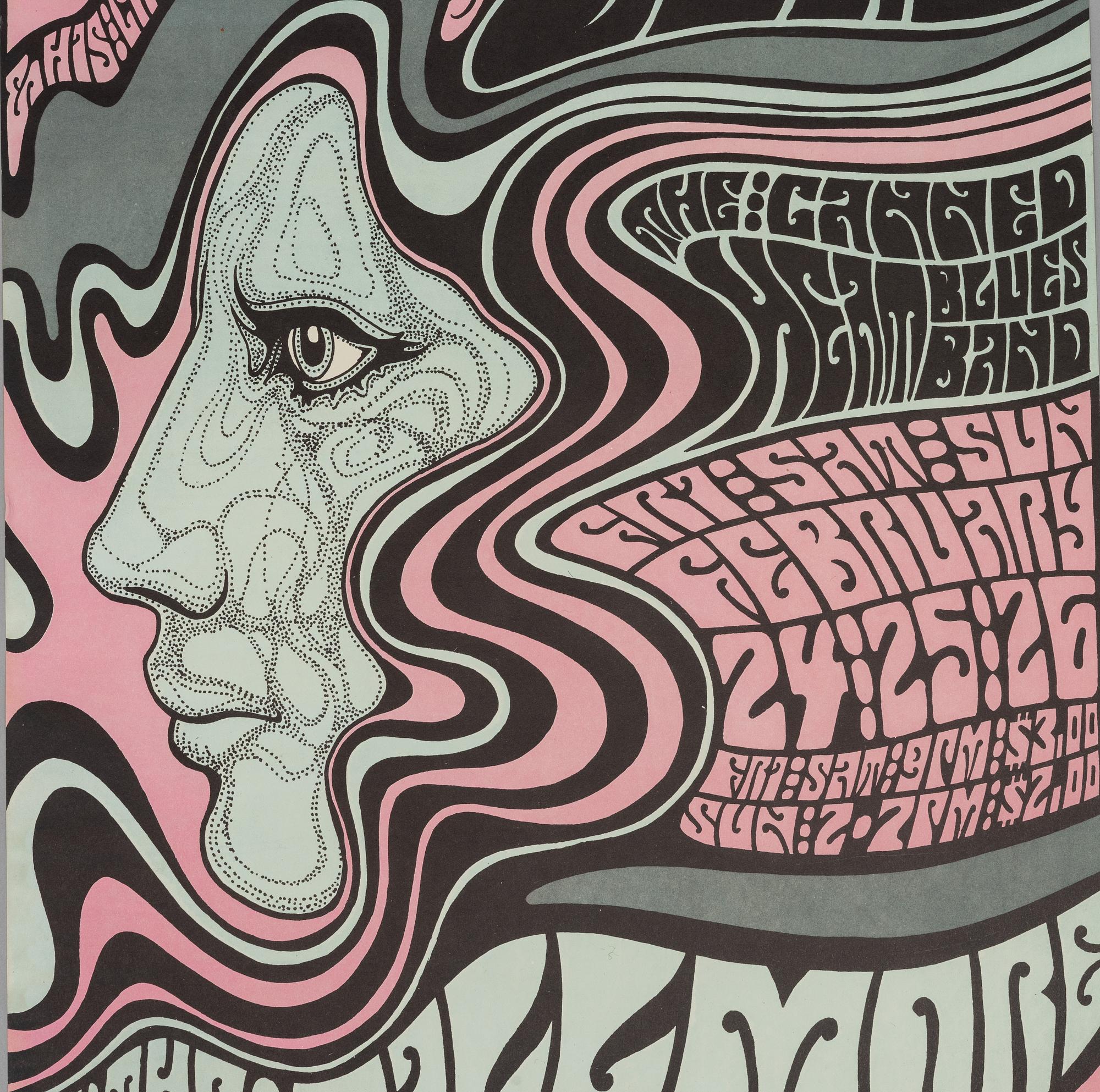 Wes Wilson, concert posters, a pair, West Coast Lithograph, 1967.