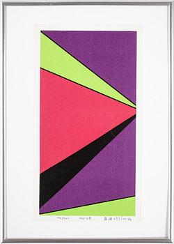 Olle Baertling · OLLE BAERTLING, färgserigrafi, 1965-68, signerad och numrerad 196/300.