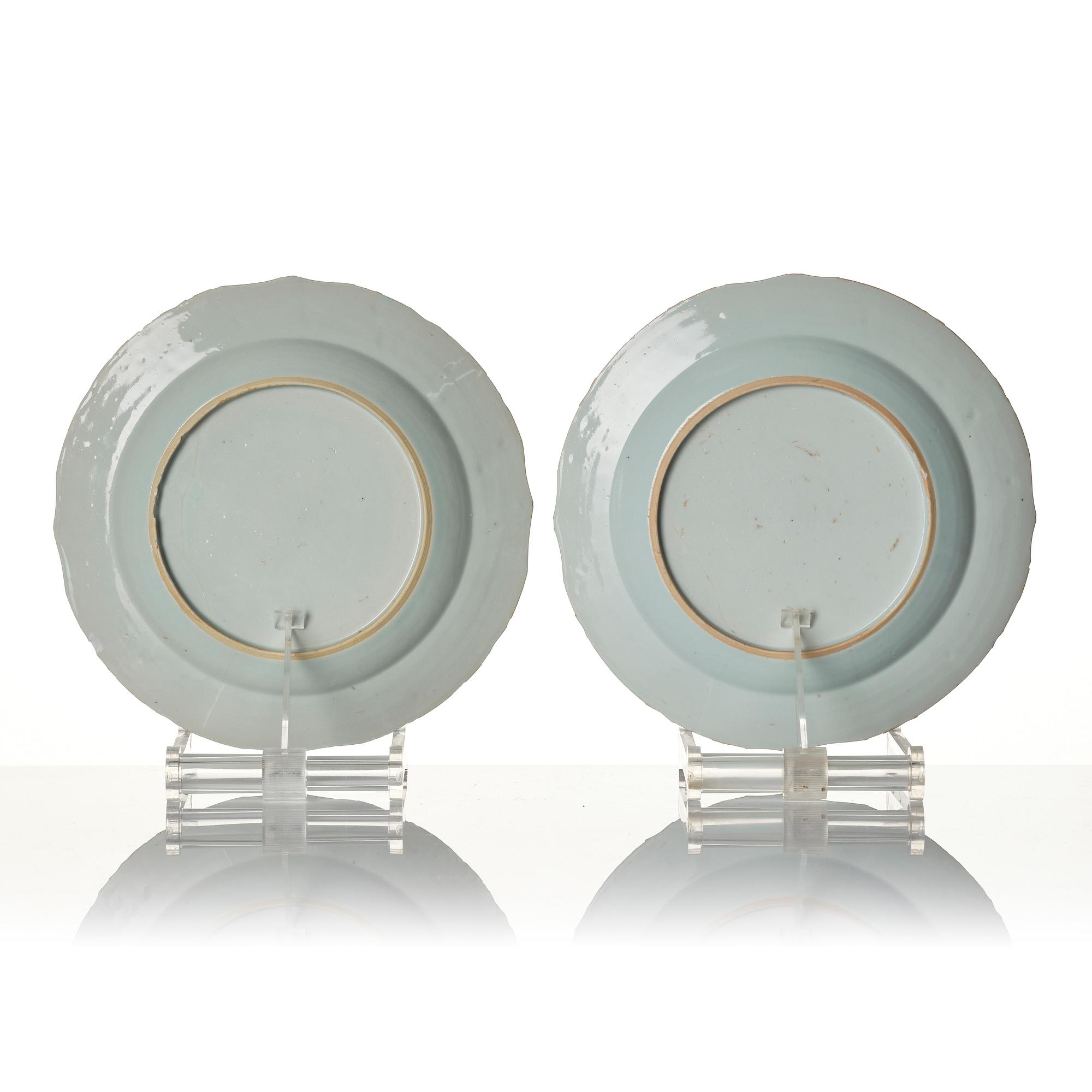 Eleven pieces of porcelain, China, Qing dynasty, Qianlong (1736-95).