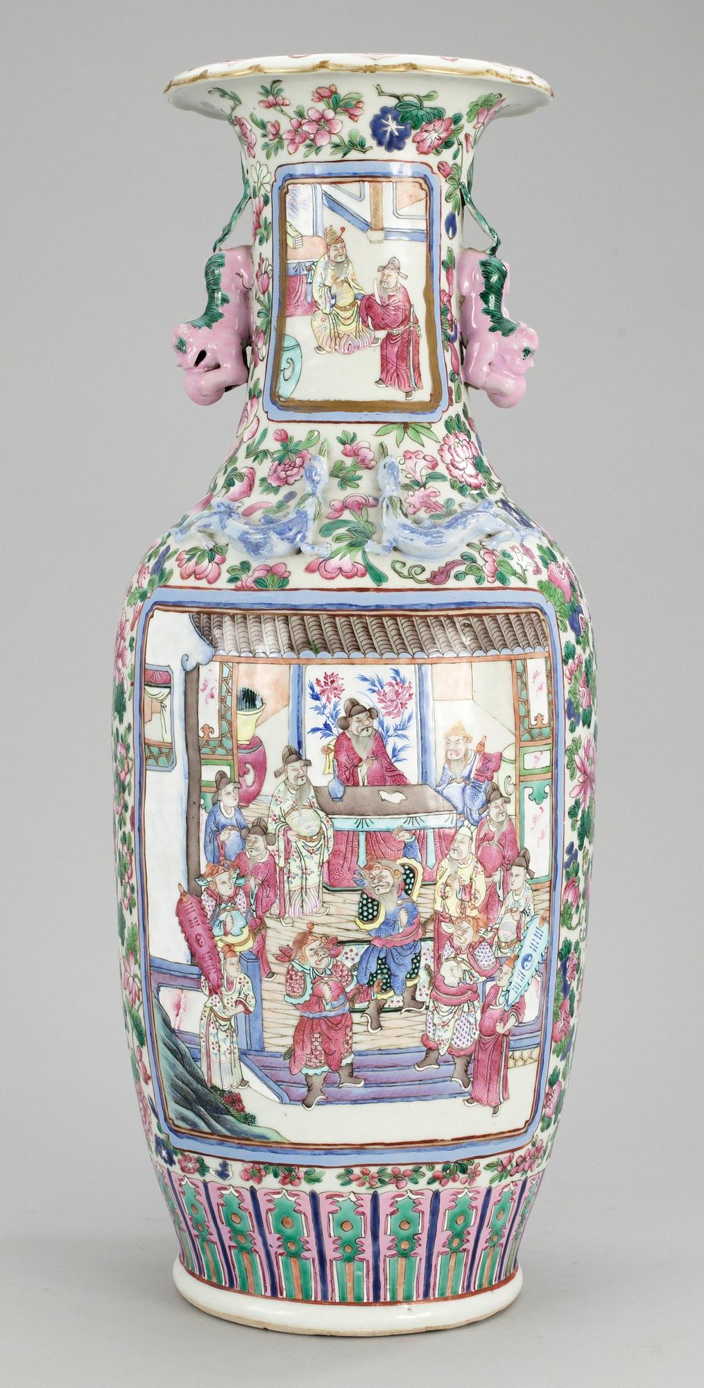 GOLVVAS, porslin. Sen Qing. kanton.