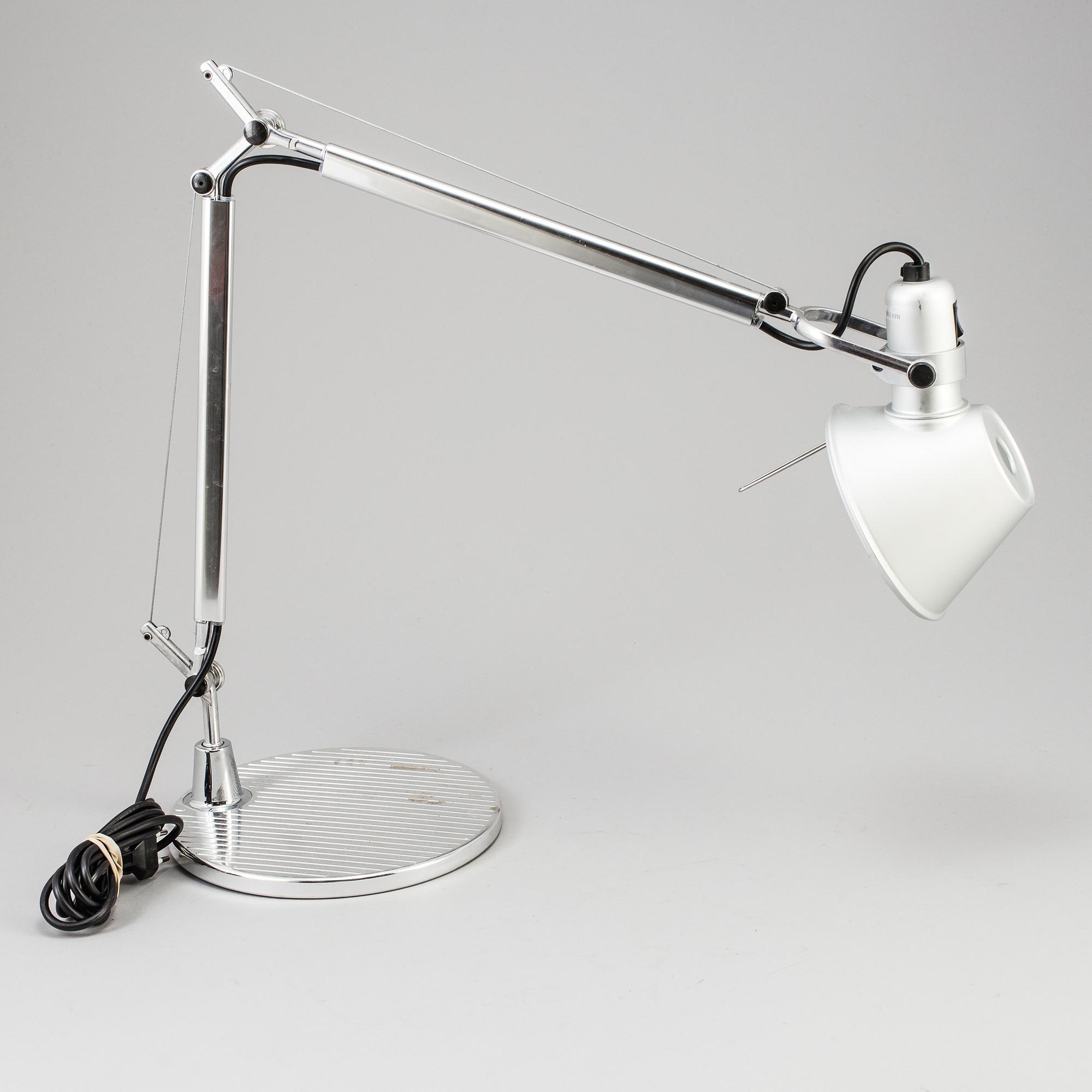 A "Tolomeo" desk light by Artemide Italy.