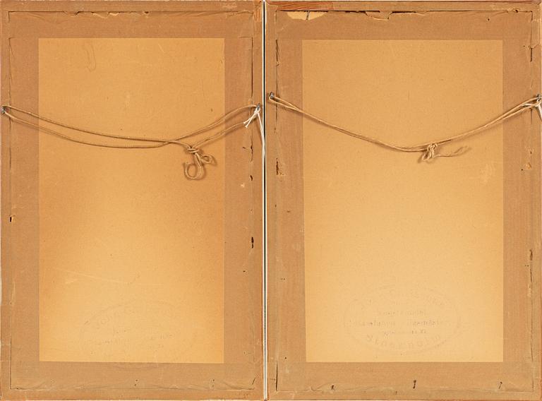 Two Japanses woodblock prints, Suzuki Harunobu, after, and Hosoda Eishi, after.