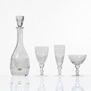 Kosta, A 23 pieces glass service, “Elvira Madigan”, 20th century.