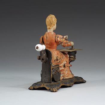 MECHANICAL TOY SEWING MACHINE "PRINCESS", STEIN FELDT & BLASBERG, GERMANY, CA 1893. PATENTED BY MAX SANDT, 1892.