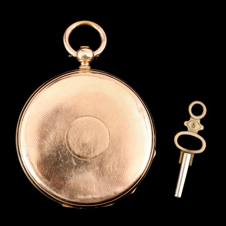 FICKUR, 14 k guld, sekelskiftet 1900.