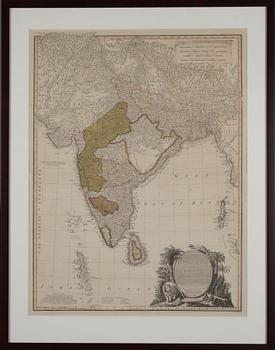 KARTA, etsning, 1800-tal.