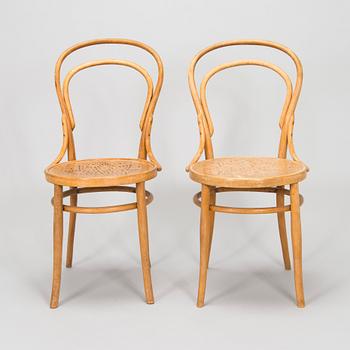 A set of four chairs by Jacob & Josef Kohn, Vienna turn of the 20th century.