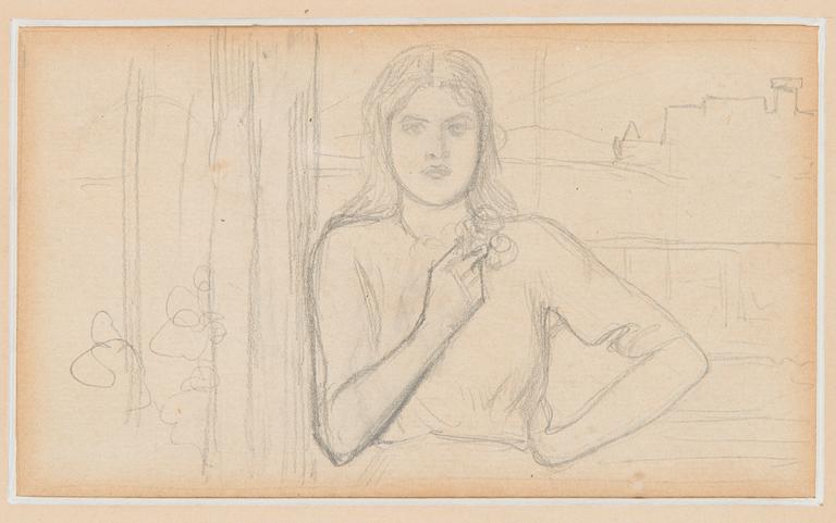 Albert Edelfelt, Study of a Girl.