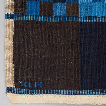 Ingrid Dessau, MATTO, flat weave, ca 269 x 175 cm, signerad KLH ID (Kristianstad Läns Hemslöjd, Ingrid Dessau).